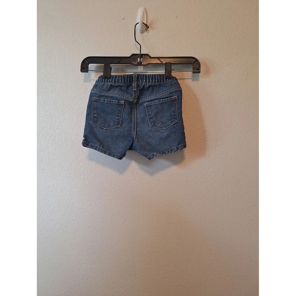 Old Navy Girls Denim Shorts Medium Wash Elastic Waist Jean Shorts 4T
